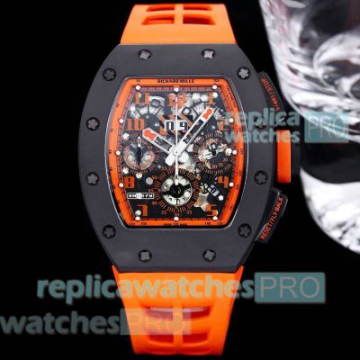 Swiss Replica Richard Mille RM011-FM Men's Orange Storm Watch